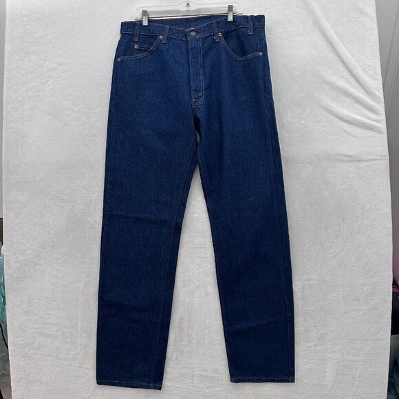 Vintage Levis 40505 0215 Jeans Men 38x34 (36x33) Blue Regular Fit Orange Tab 80s - Picture 2 of 14